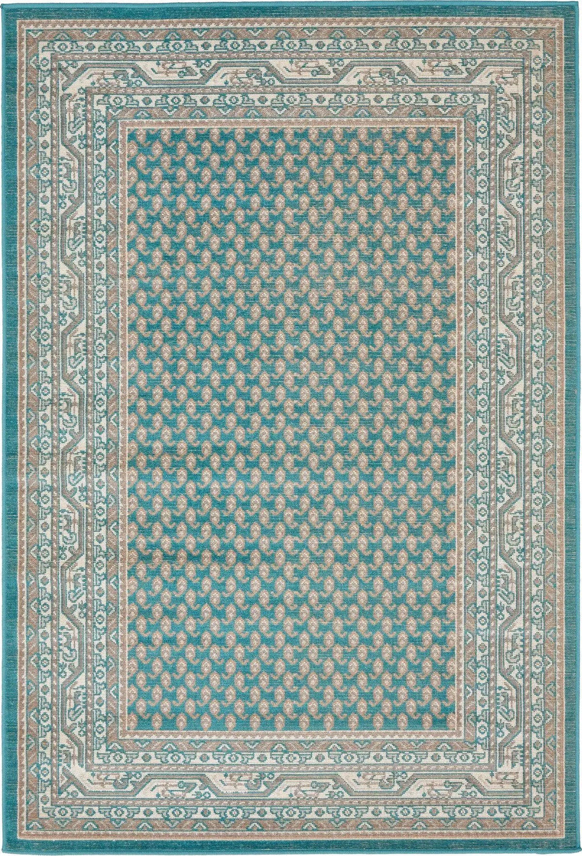 Rechteck Teppich Tribeca in Türkis von Hadorn™ - Lifestyle Image