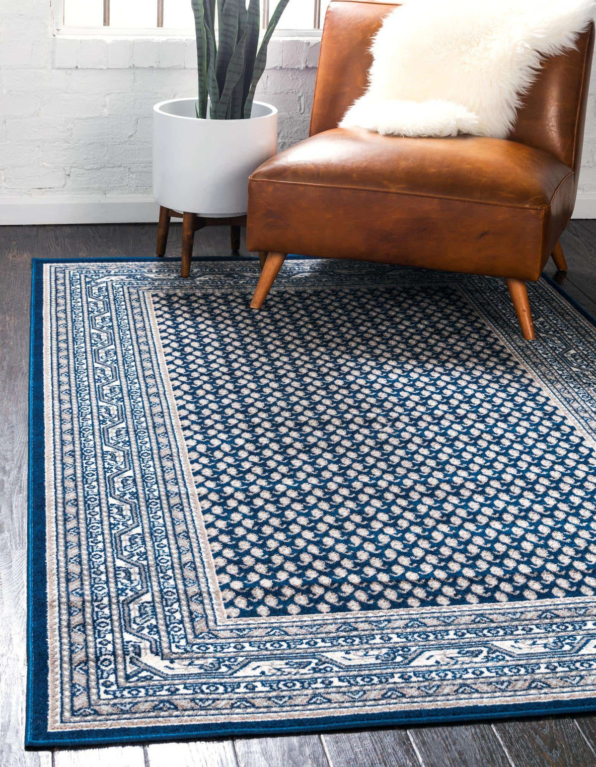 Rechteck Teppich Tribeca in Blau von Hadorn™ - Lifestyle Image