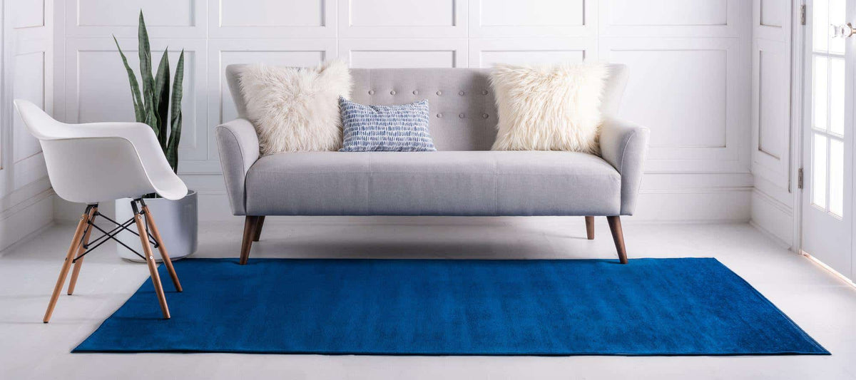 Rechteck Teppich Tribeca in Blau von Hadorn™ - Lifestyle Image