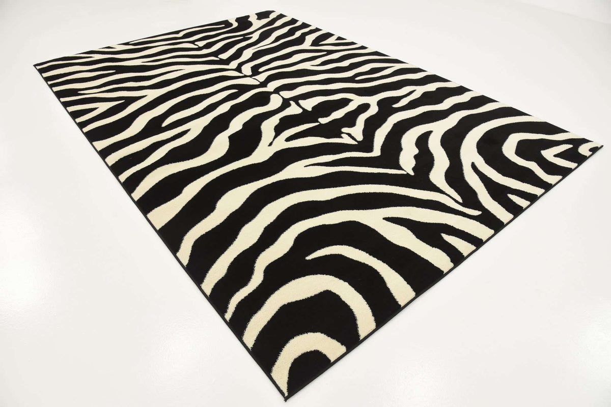Rechteck Teppich Safari in Schwarz von Hadorn™ - Lifestyle Image