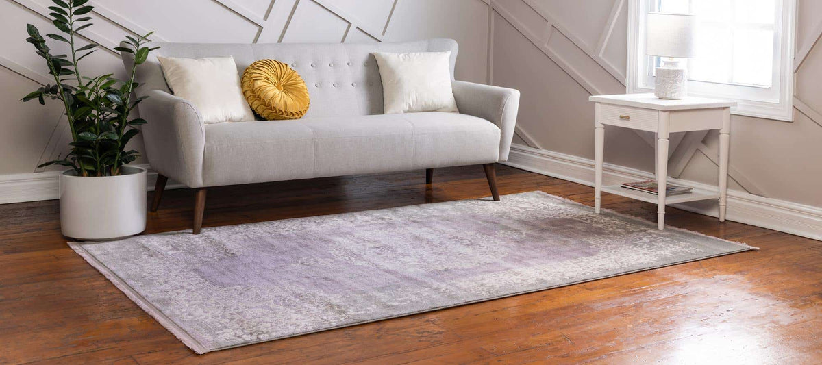 Rechteck Teppich New Vintage in Lila von Hadorn™ - Lifestyle Image