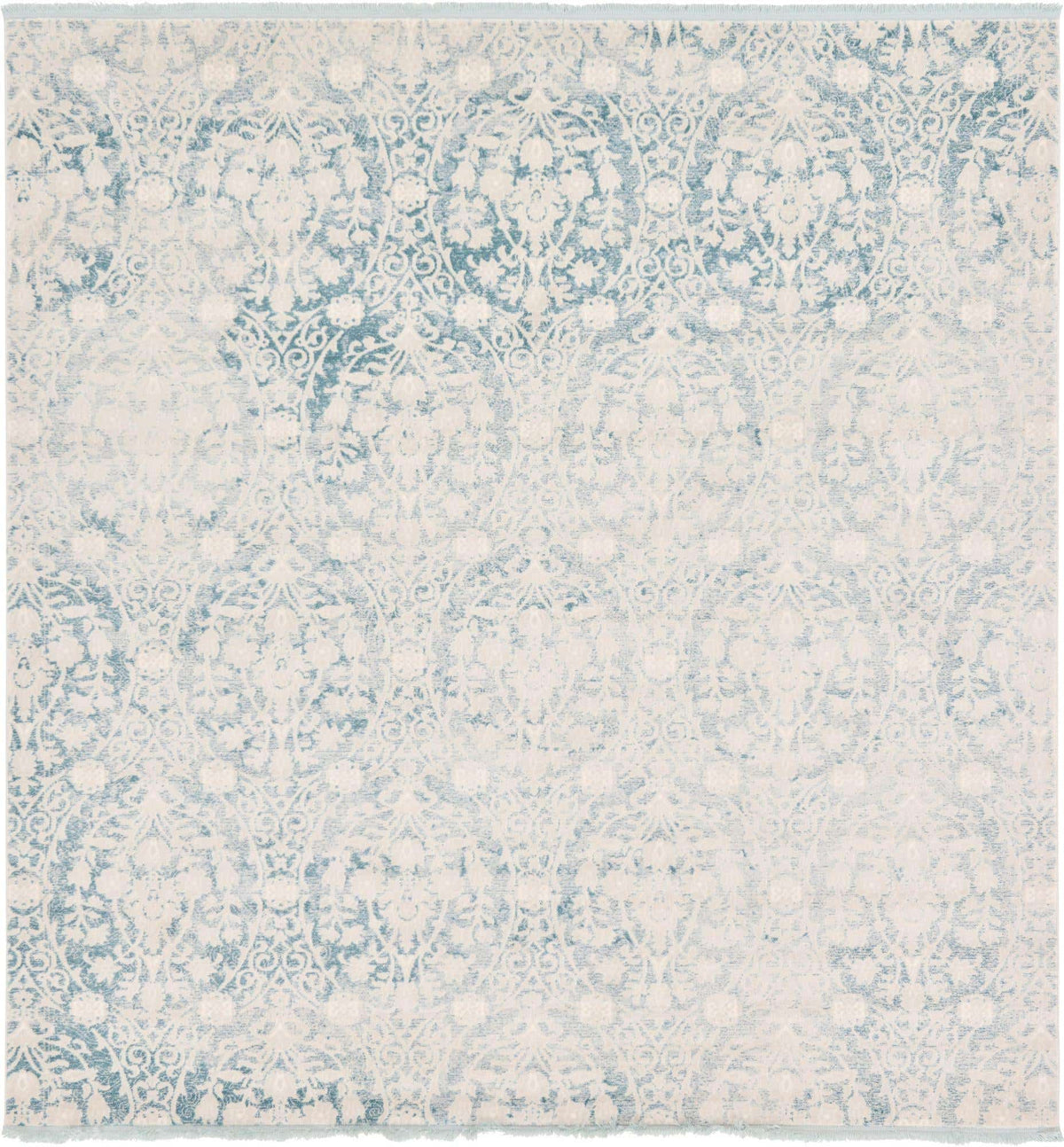 Quadratisch Teppich New Vintage in Hellblau von Hadorn™ - Lifestyle Image