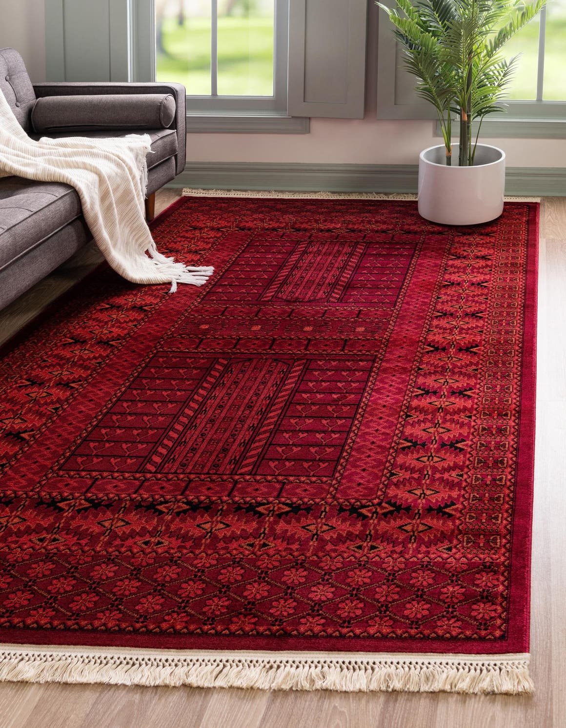 Rechteck Teppich Bochara in Rot von Hadorn™ - Lifestyle Image