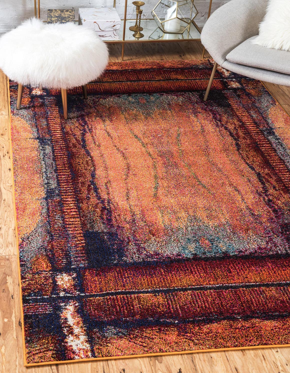 Rechteck Teppich Casablanca in Orange von Hadorn™ - Lifestyle Image