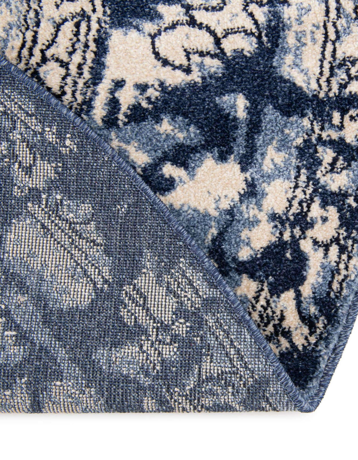 Rund Teppich Vista in Blau von Hadorn™ - Lifestyle Image