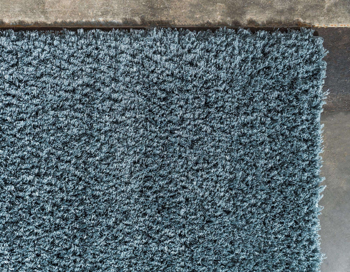 Läufer Hochflorteppich Studio Solid Shag in Schieferblau von Hadorn™ - Lifestyle Image