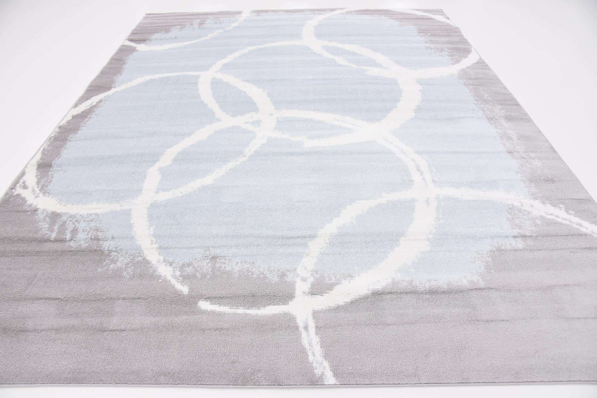 Rechteck Teppich Metropolis in Hellblau von Hadorn™ - Lifestyle Image
