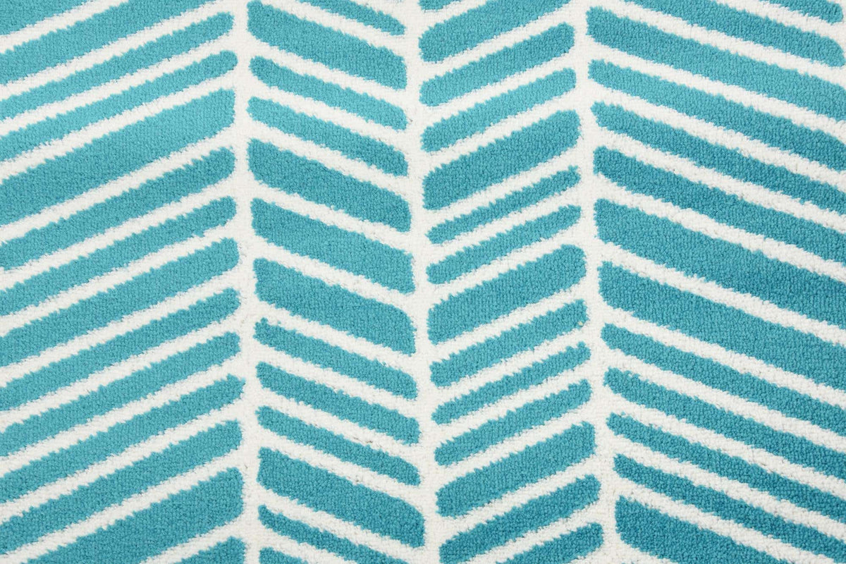 Rechteck Teppich Metropolis in Türkis von Hadorn™ - Lifestyle Image