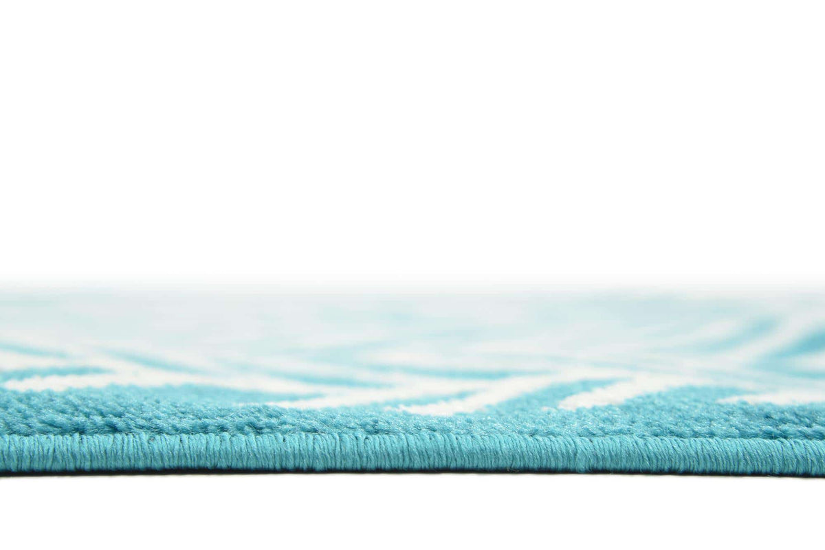 Rechteck Teppich Metropolis in Türkis von Hadorn™ - Lifestyle Image