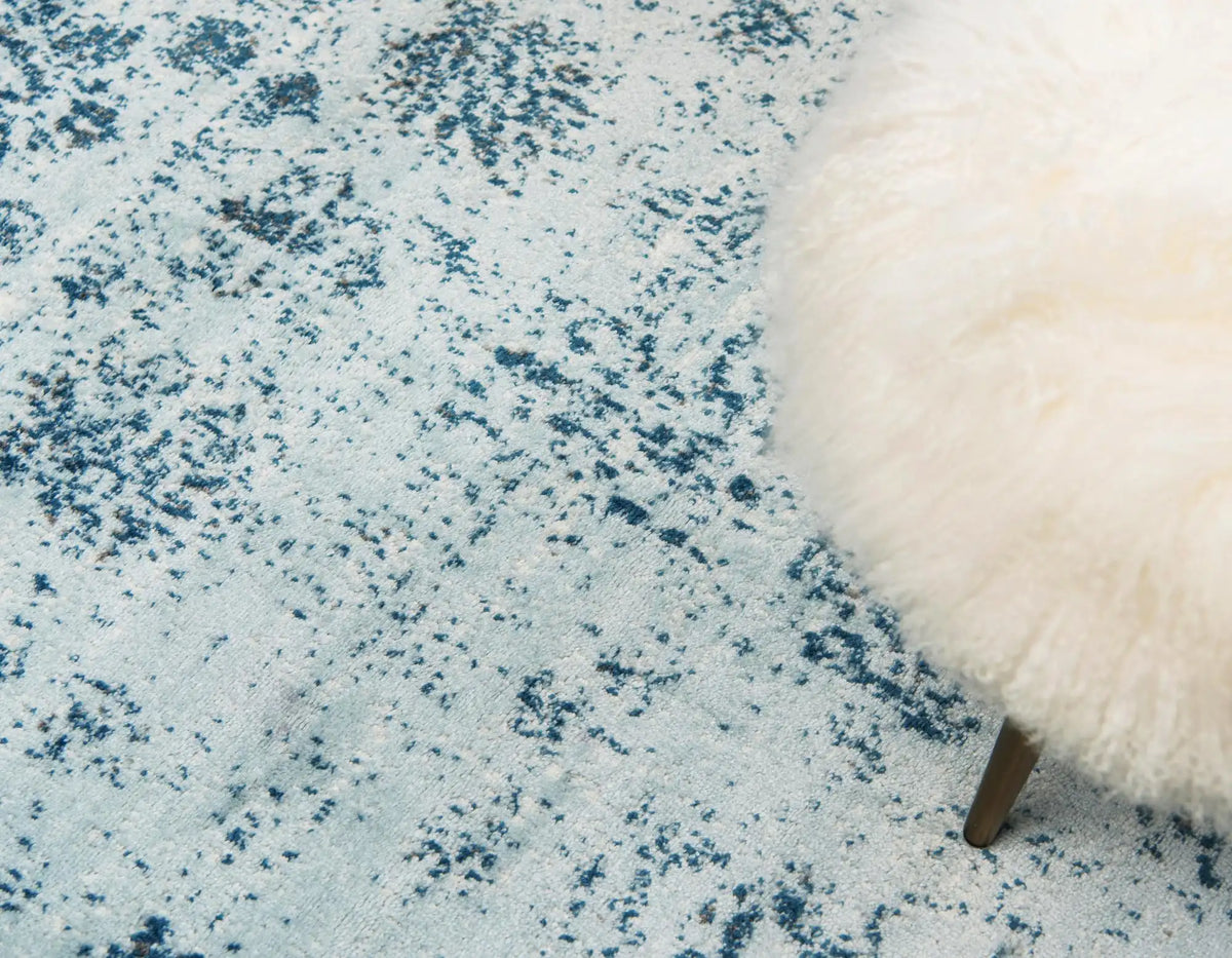 Rechteck Teppich Monaco in Hellblau von Hadorn™ - Lifestyle Image