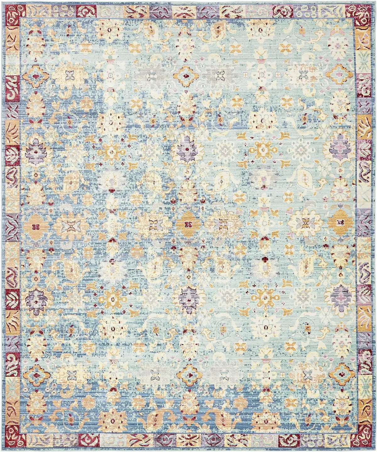 Rechteck Teppich Aqua in Blau von Hadorn™ - Lifestyle Image