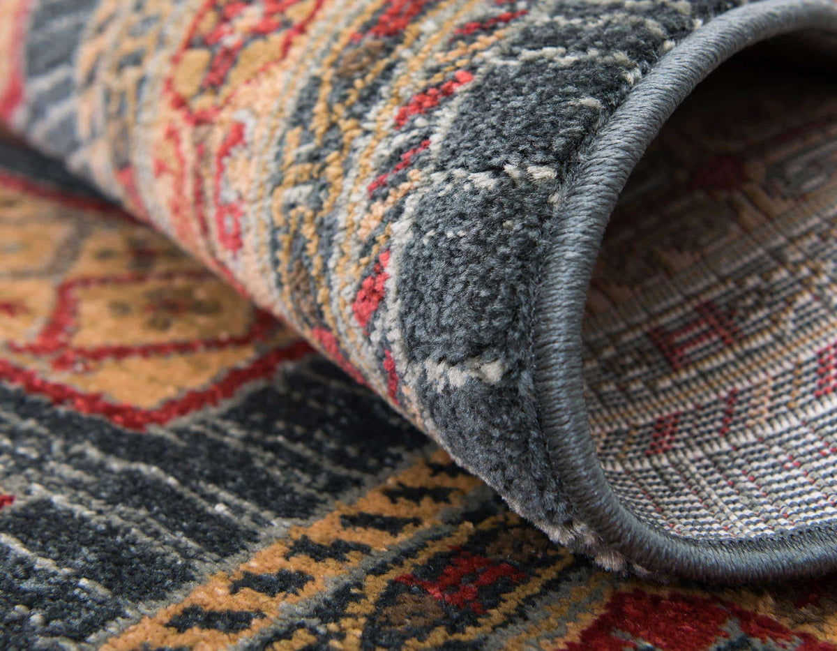 Quadratisch Teppich Kashkuli Gabbeh in Blau von Hadorn™ - Lifestyle Image