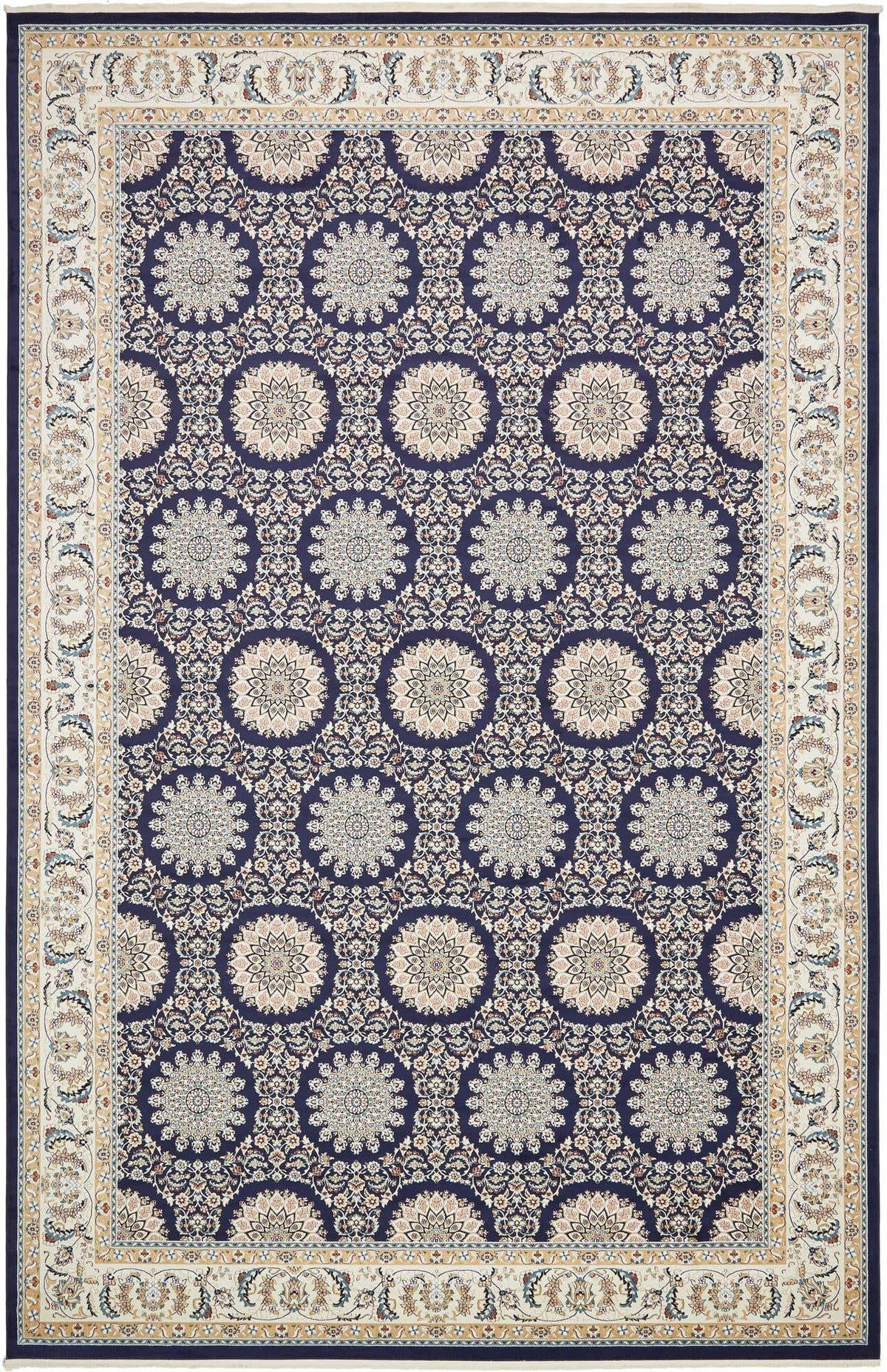 Rechteck Teppich Nain Design in Blau von Hadorn™ - Lifestyle Image