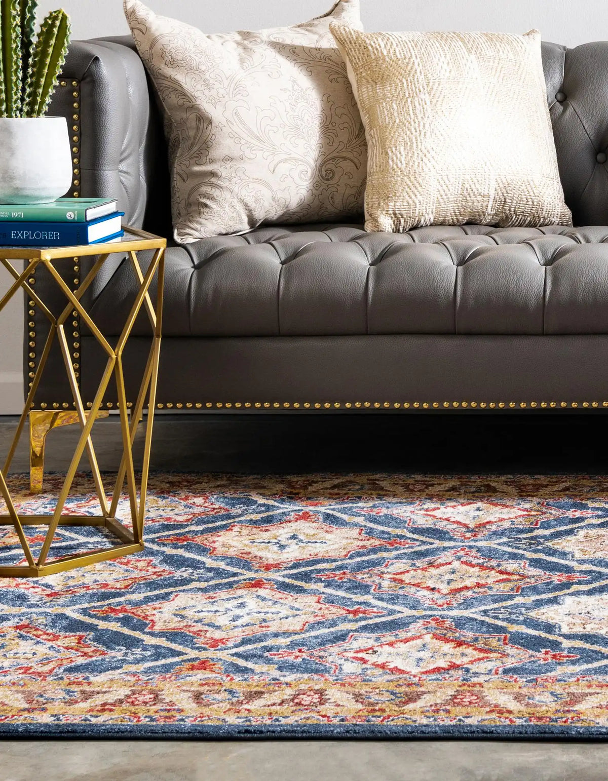Rechteck Teppich Arcadia in Hellblau von Hadorn™ - Lifestyle Image