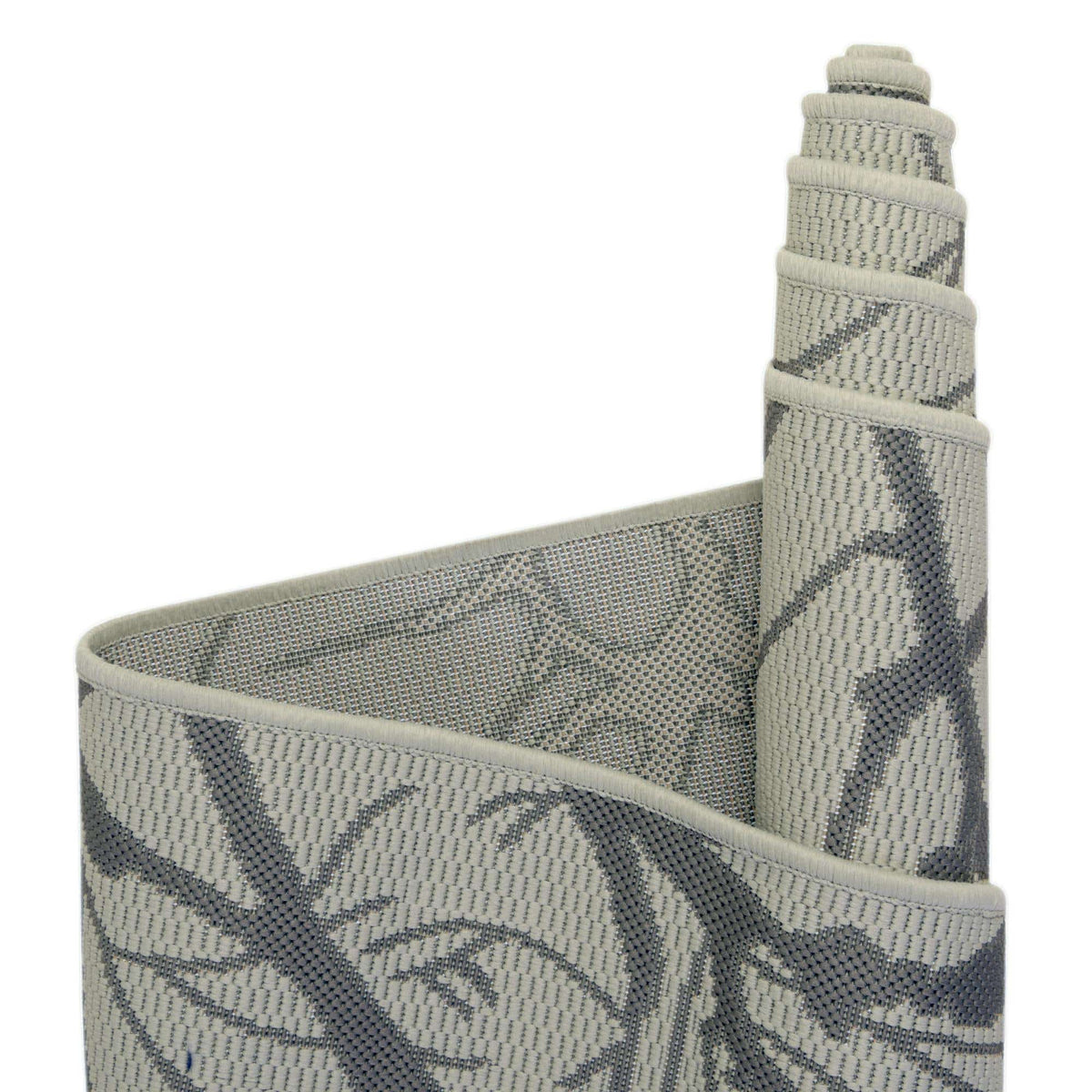 Rechteck Outdoor Teppich Outdoor Botanical in Hellgrau von Hadorn™ - Lifestyle Image