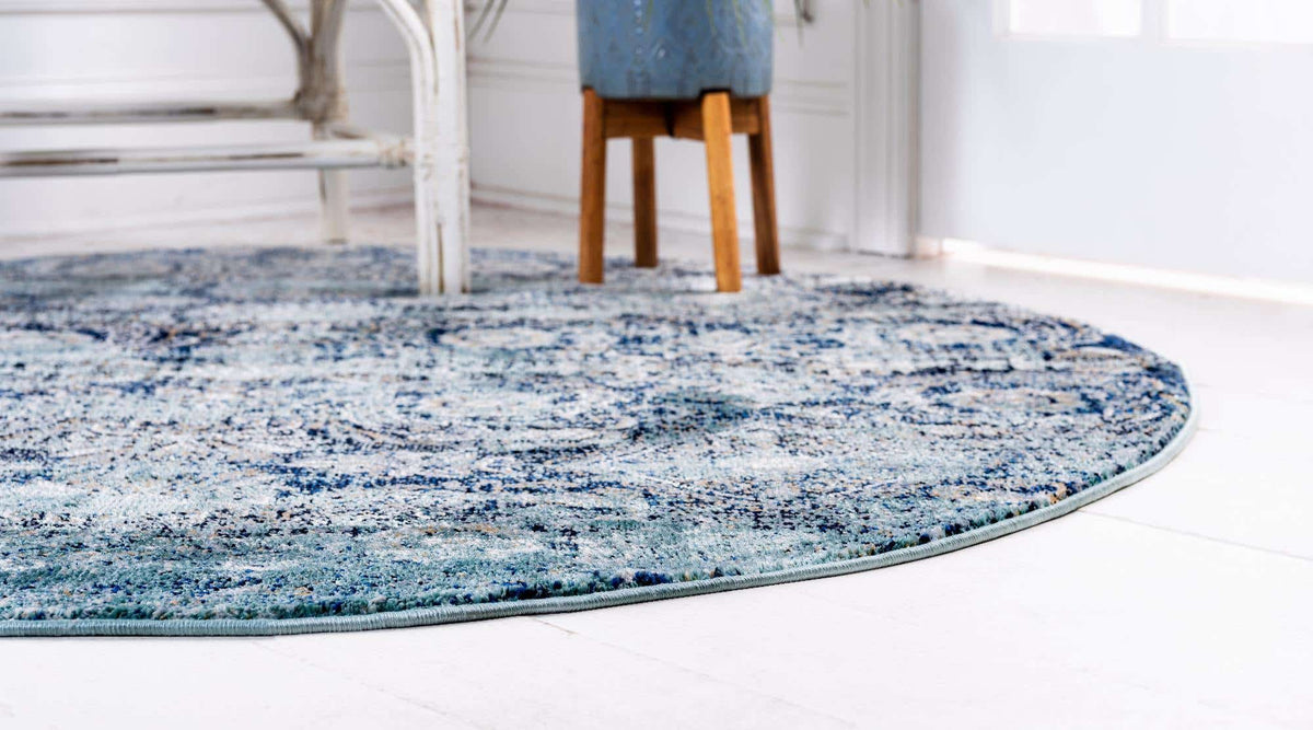 Rund Teppich Lexington in Grün von Hadorn™ - Lifestyle Image