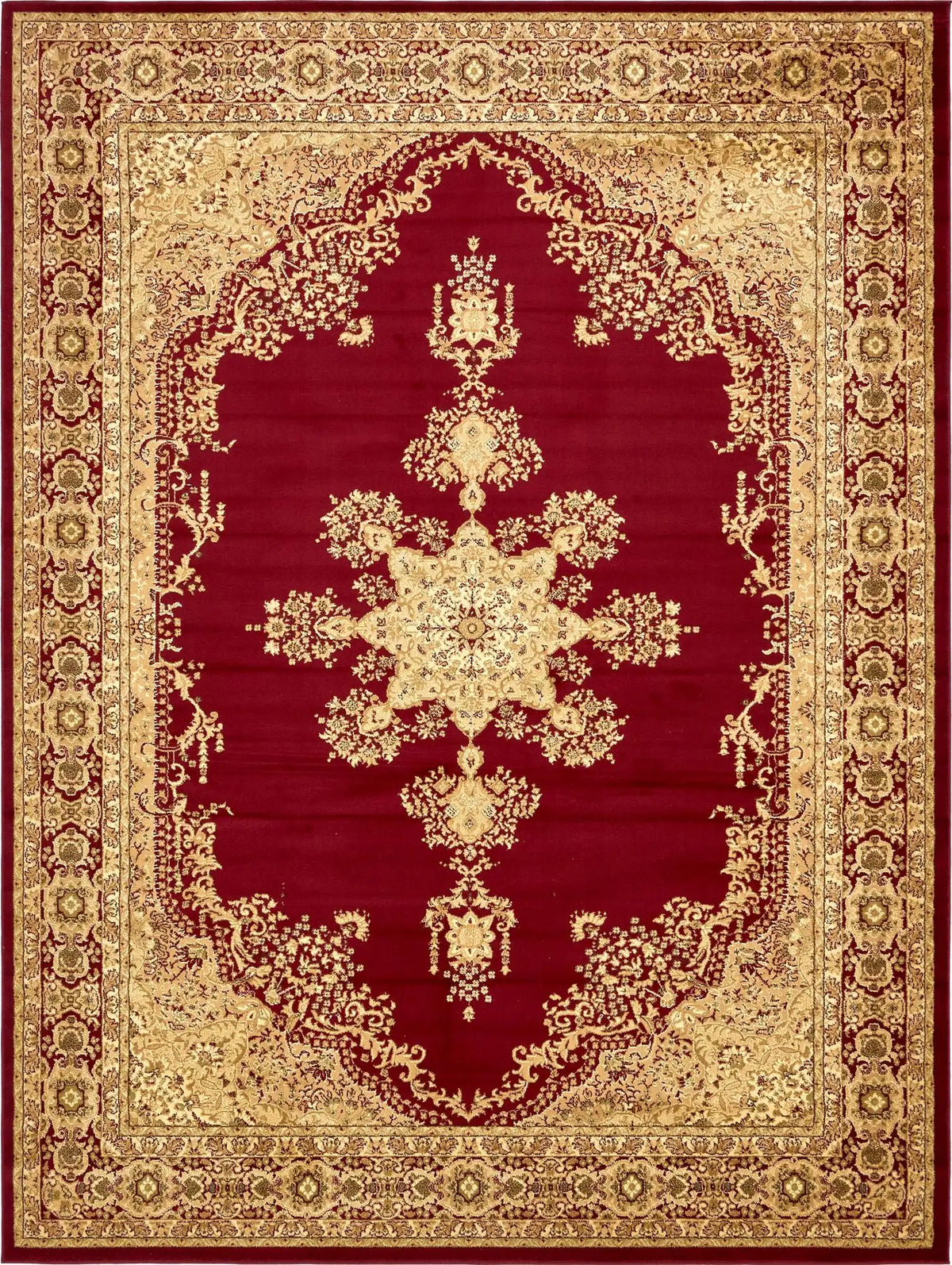 Rechteck Teppich Classic Aubusson in Rot von Hadorn™ - Lifestyle Image