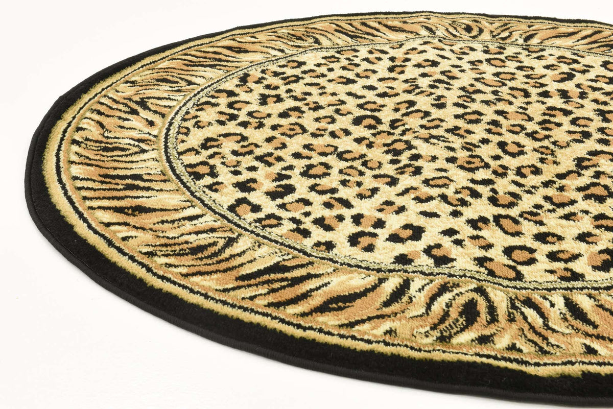Rund Teppich Safari in Hellbraun von Hadorn™ - Lifestyle Image