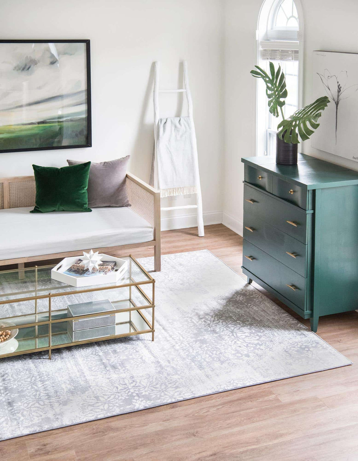Rechteck Teppich Monaco in Grau von Hadorn™ - Lifestyle Image