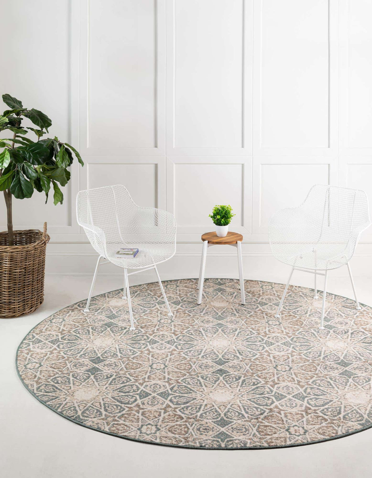 Rund Teppich Sahara in Mehrfarbig von Hadorn™ - Lifestyle Image