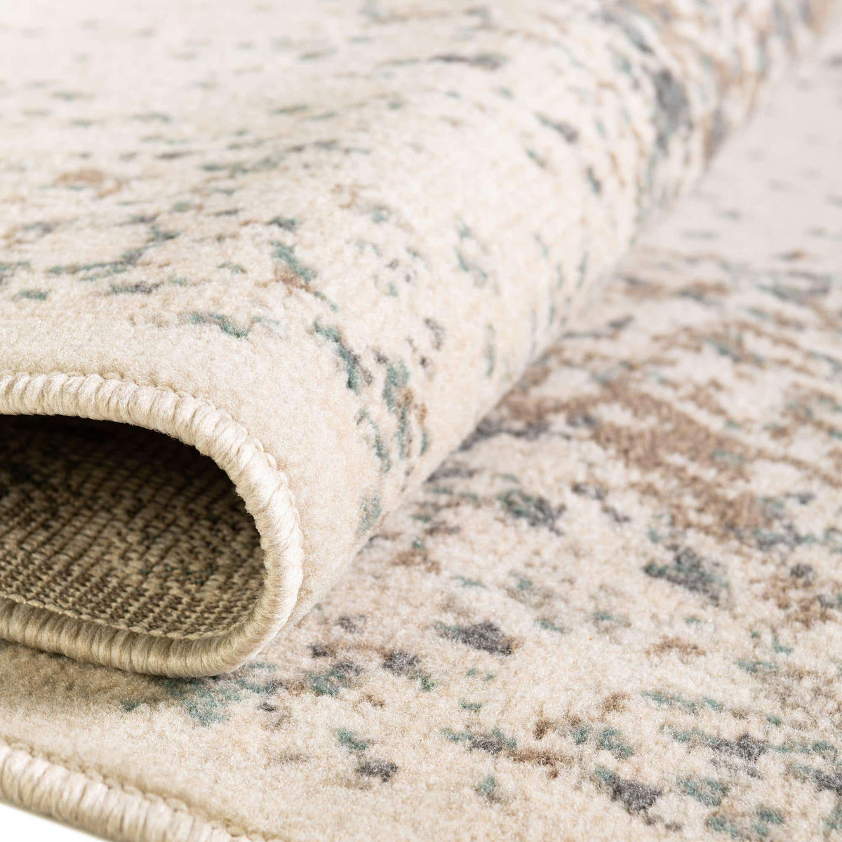 Quadratisch Teppich Sahara in Creme von Hadorn™ - Lifestyle Image