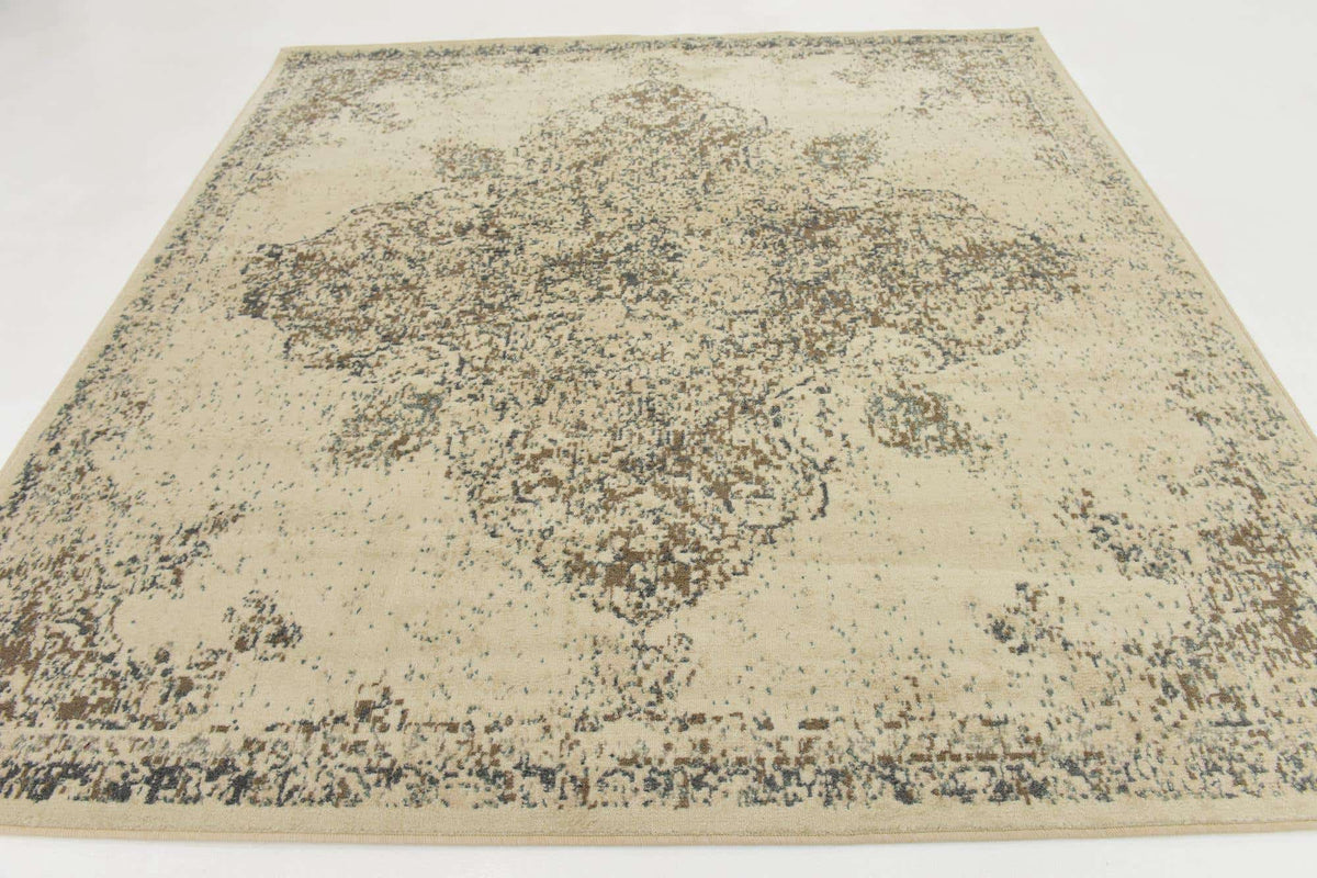 Quadratisch Teppich Sahara in Creme von Hadorn™ - Lifestyle Image