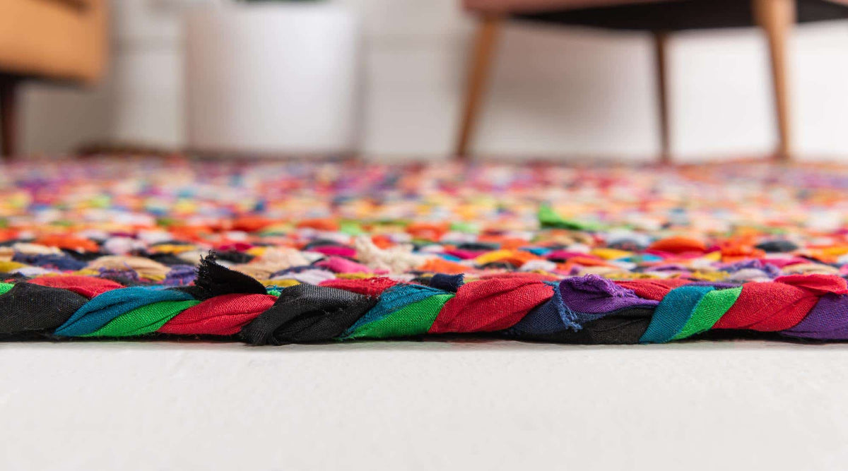 Rechteck Teppich Braided Chindi in Mehrfarbig von Hadorn™ - Lifestyle Image