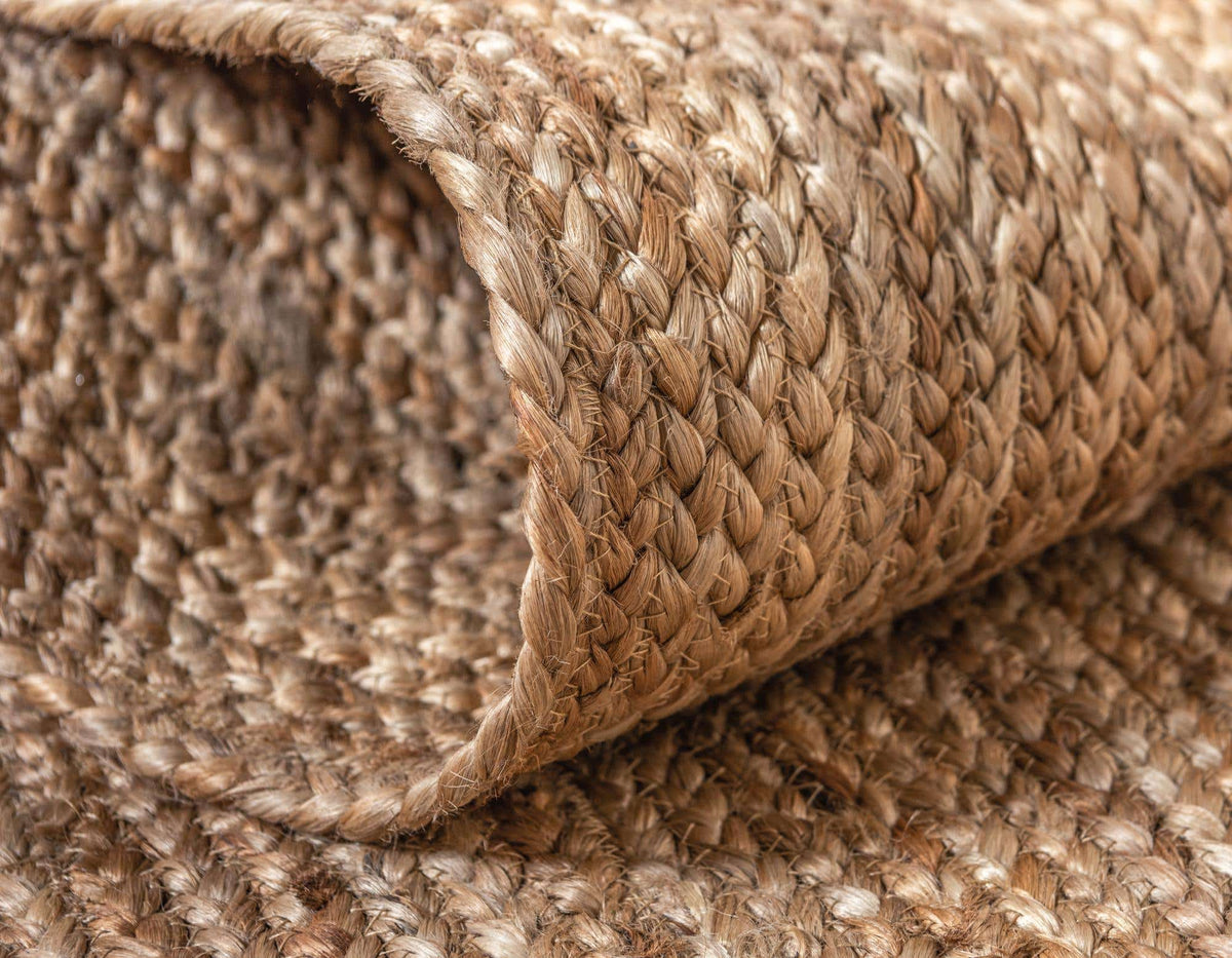 Läufer Teppich Braided Jute in Natürlich von Hadorn™ - Lifestyle Image