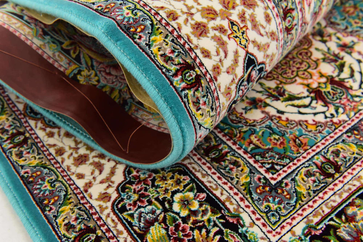 Rechteck Teppich Dynasty in Türkis von Hadorn™ - Lifestyle Image