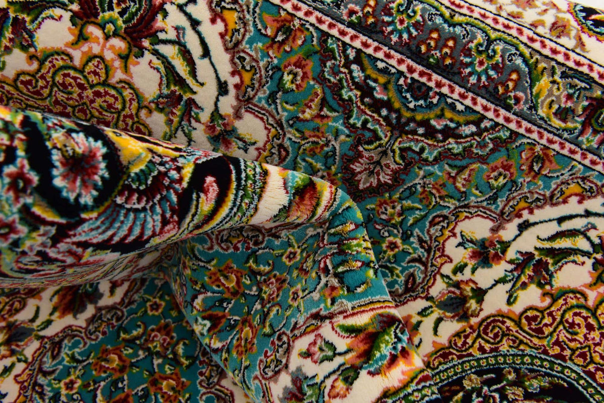 Rechteck Teppich Dynasty in Türkis von Hadorn™ - Lifestyle Image