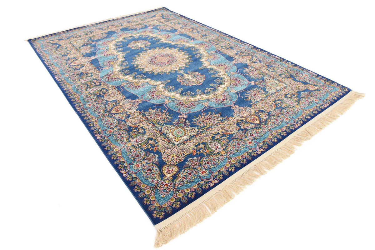 Rechteck Teppich Dynasty in Dunkelblau von Hadorn™ - Lifestyle Image