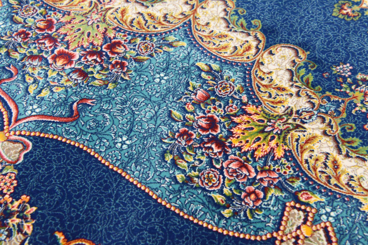 Rechteck Teppich Dynasty in Dunkelblau von Hadorn™ - Lifestyle Image