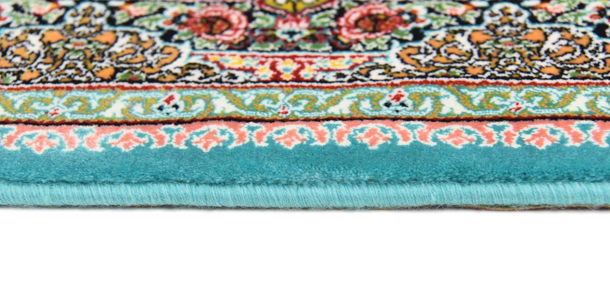 Rechteck Teppich Dynasty in Türkis von Hadorn™ - Lifestyle Image