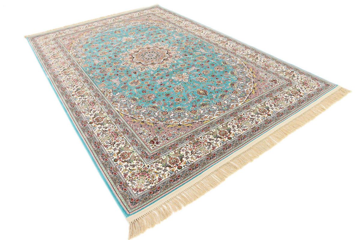 Rechteck Teppich Dynasty in Türkis von Hadorn™ - Lifestyle Image