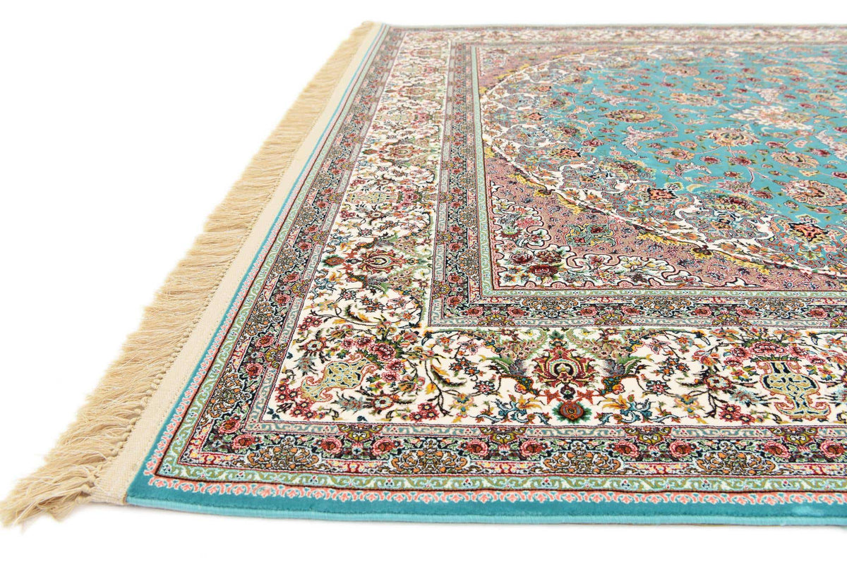 Rechteck Teppich Dynasty in Türkis von Hadorn™ - Lifestyle Image