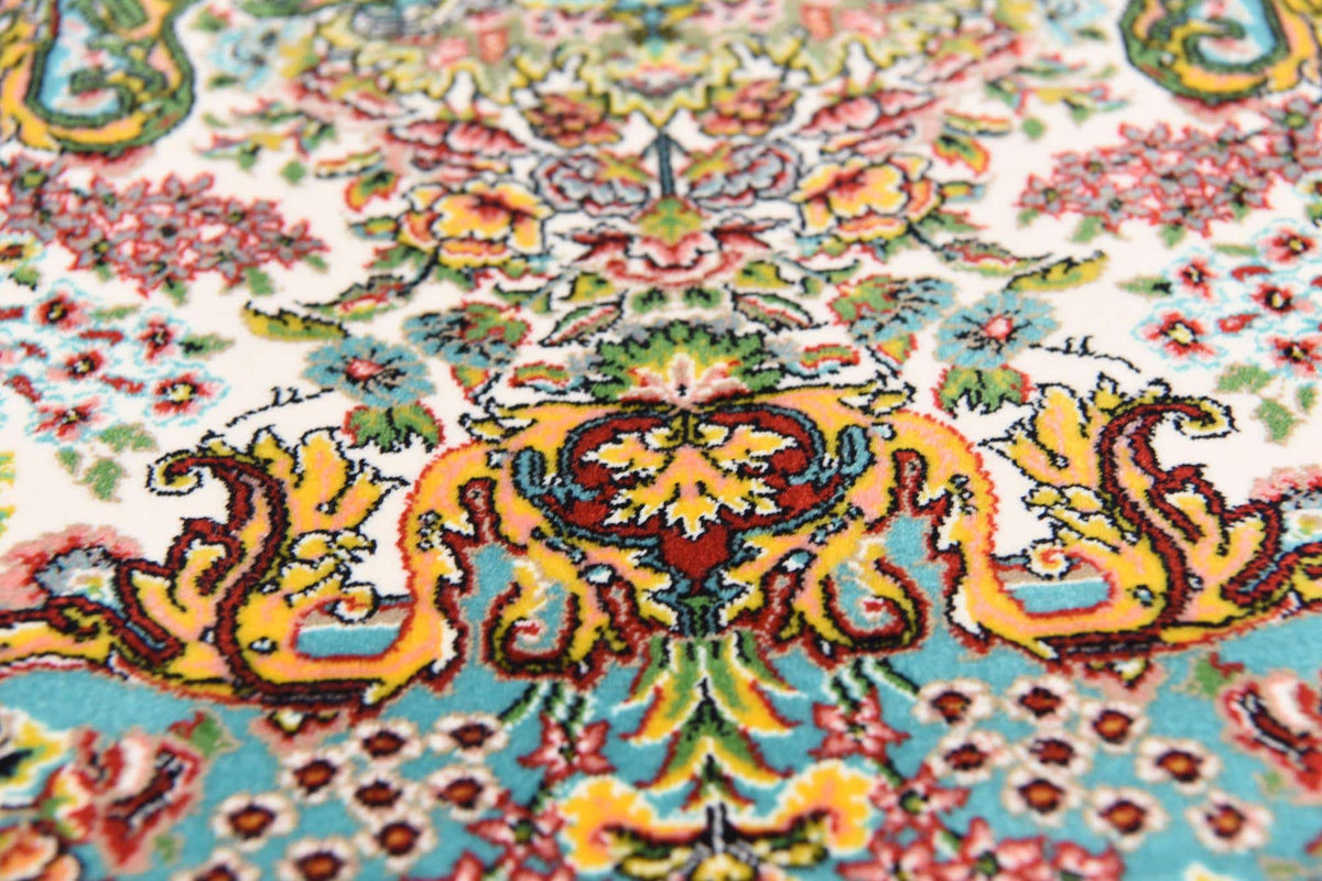 Rechteck Teppich Dynasty in Türkis von Hadorn™ - Lifestyle Image