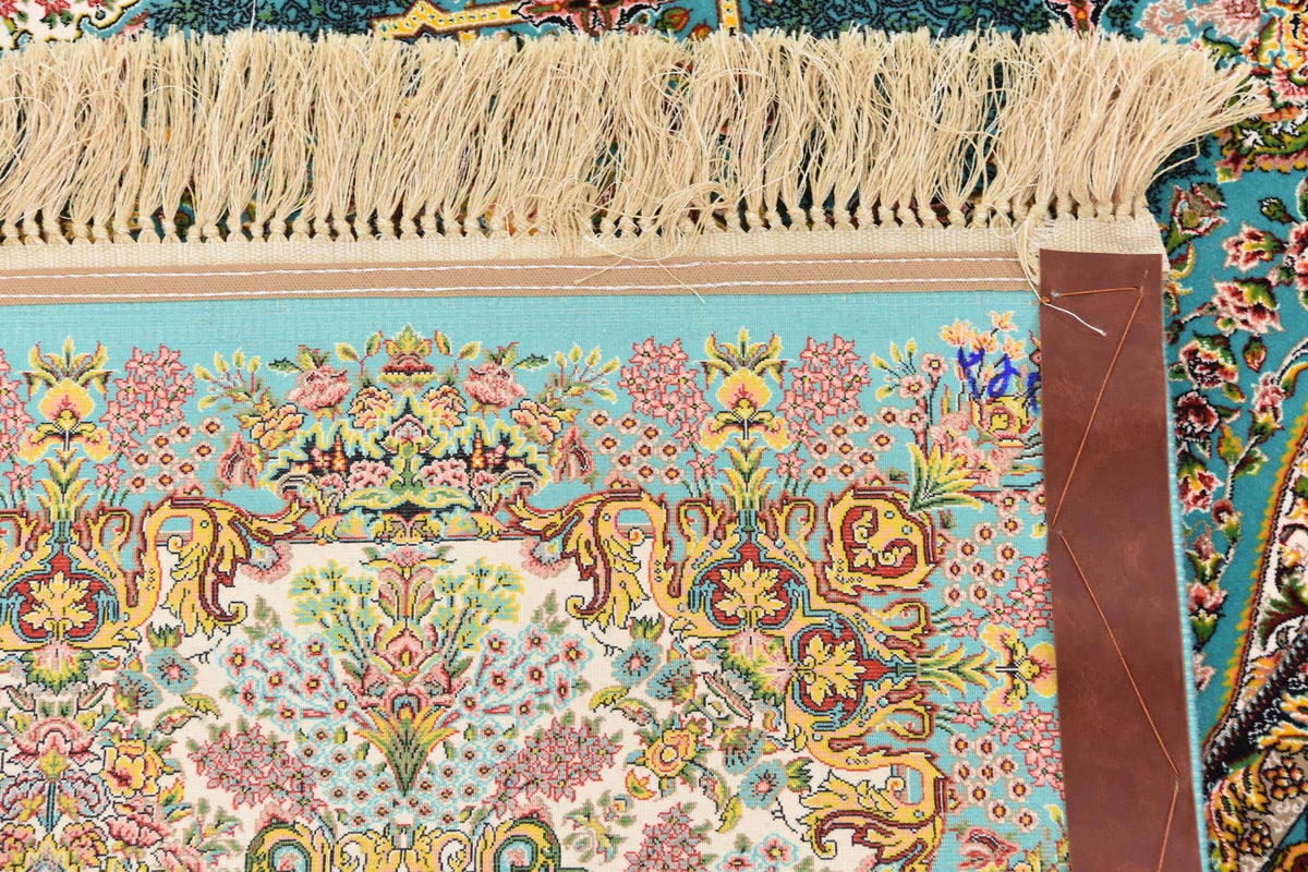 Rechteck Teppich Dynasty in Türkis von Hadorn™ - Lifestyle Image