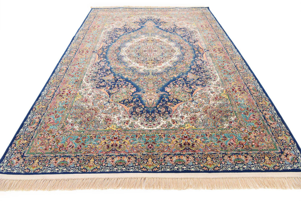 Rechteck Teppich Dynasty in Dunkelblau von Hadorn™ - Lifestyle Image
