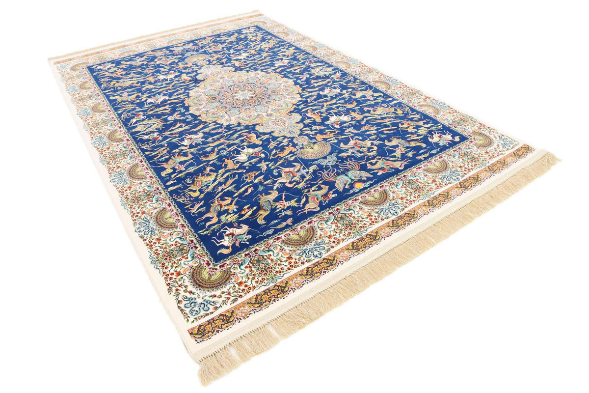 Rechteck Teppich Dynasty in Dunkelblau von Hadorn™ - Lifestyle Image