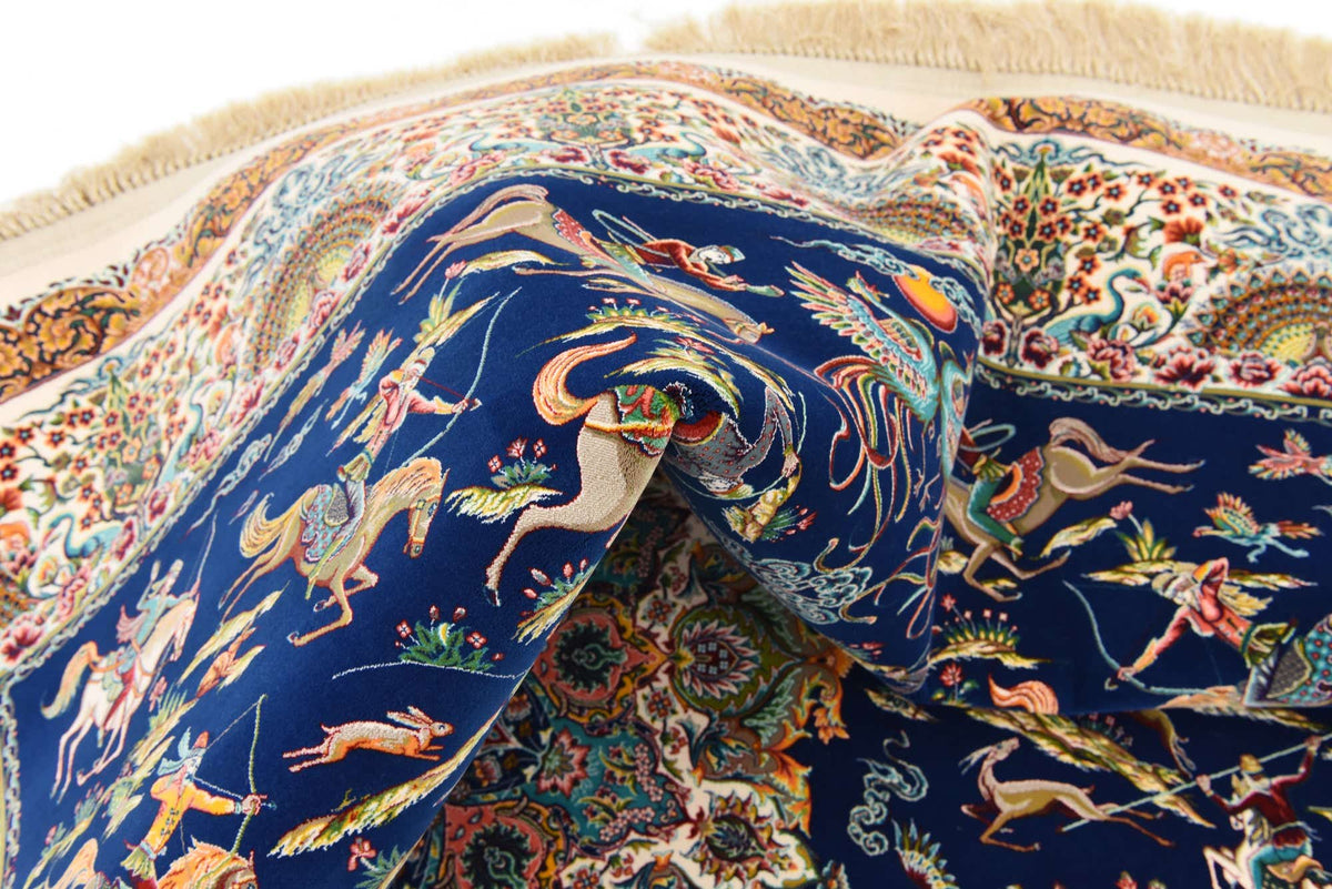 Rechteck Teppich Dynasty in Dunkelblau von Hadorn™ - Lifestyle Image
