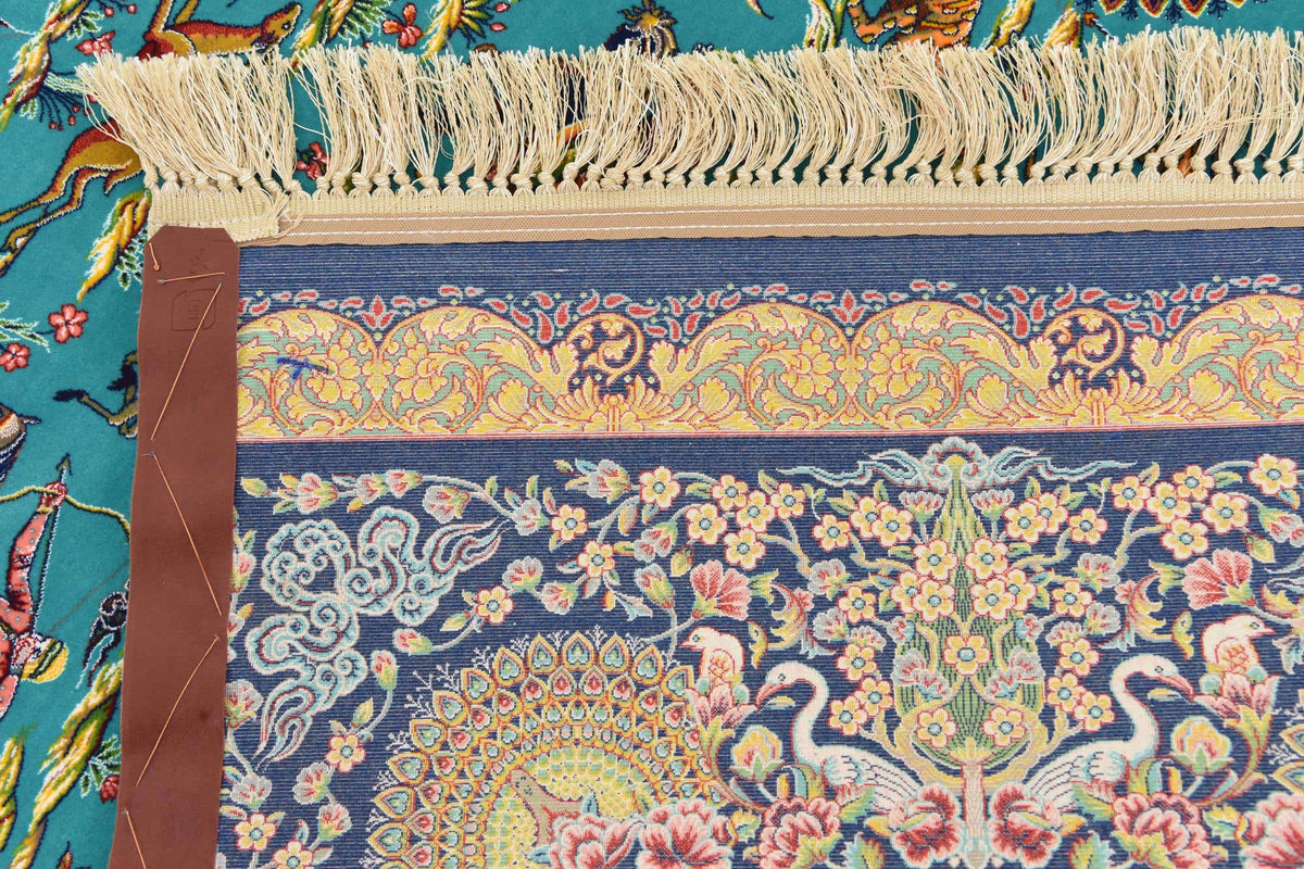 Rechteck Teppich Dynasty in Türkis von Hadorn™ - Lifestyle Image