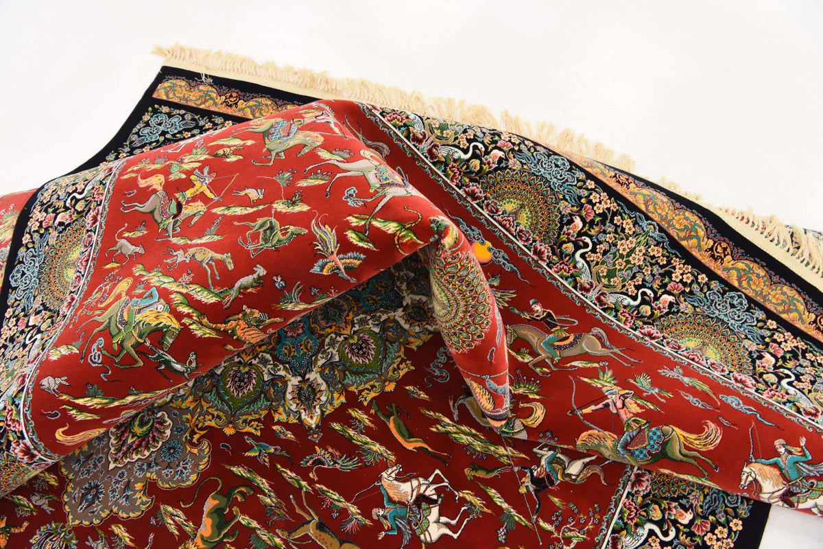 Rechteck Teppich Dynasty in Rot von Hadorn™ - Lifestyle Image
