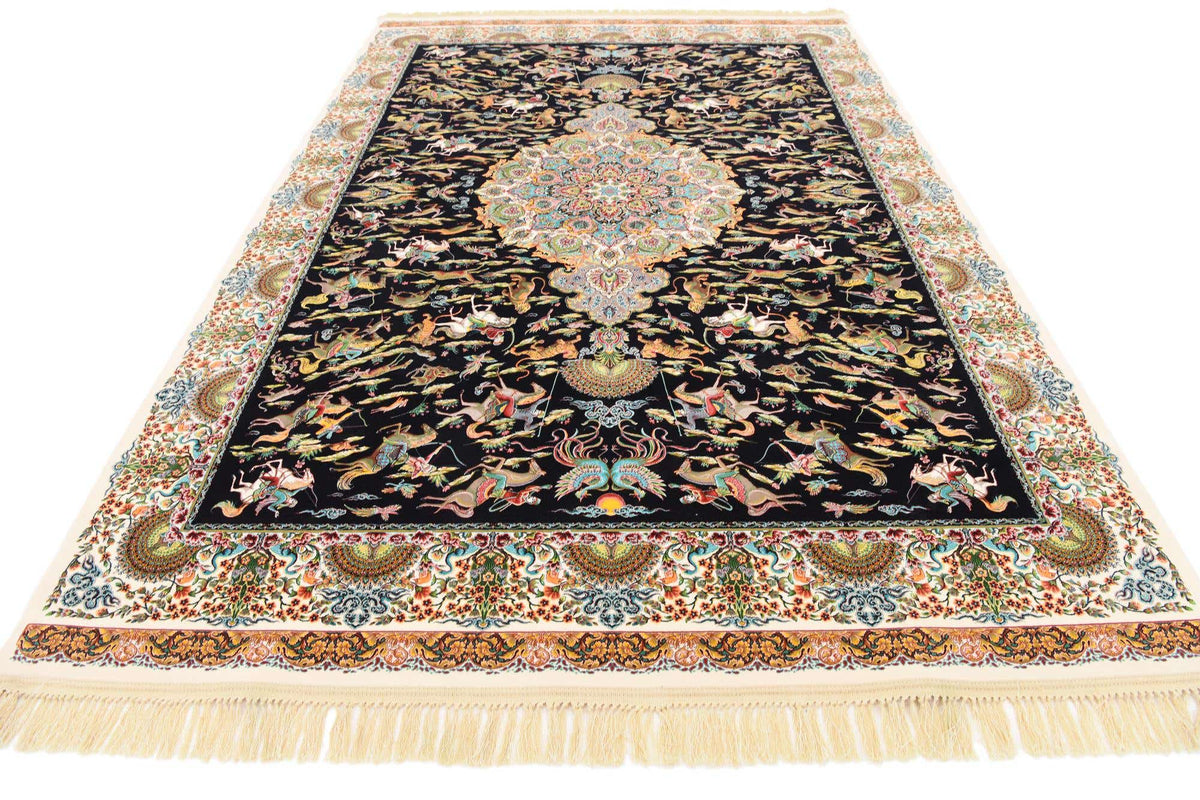 Rechteck Teppich Dynasty in Schwarz von Hadorn™ - Lifestyle Image