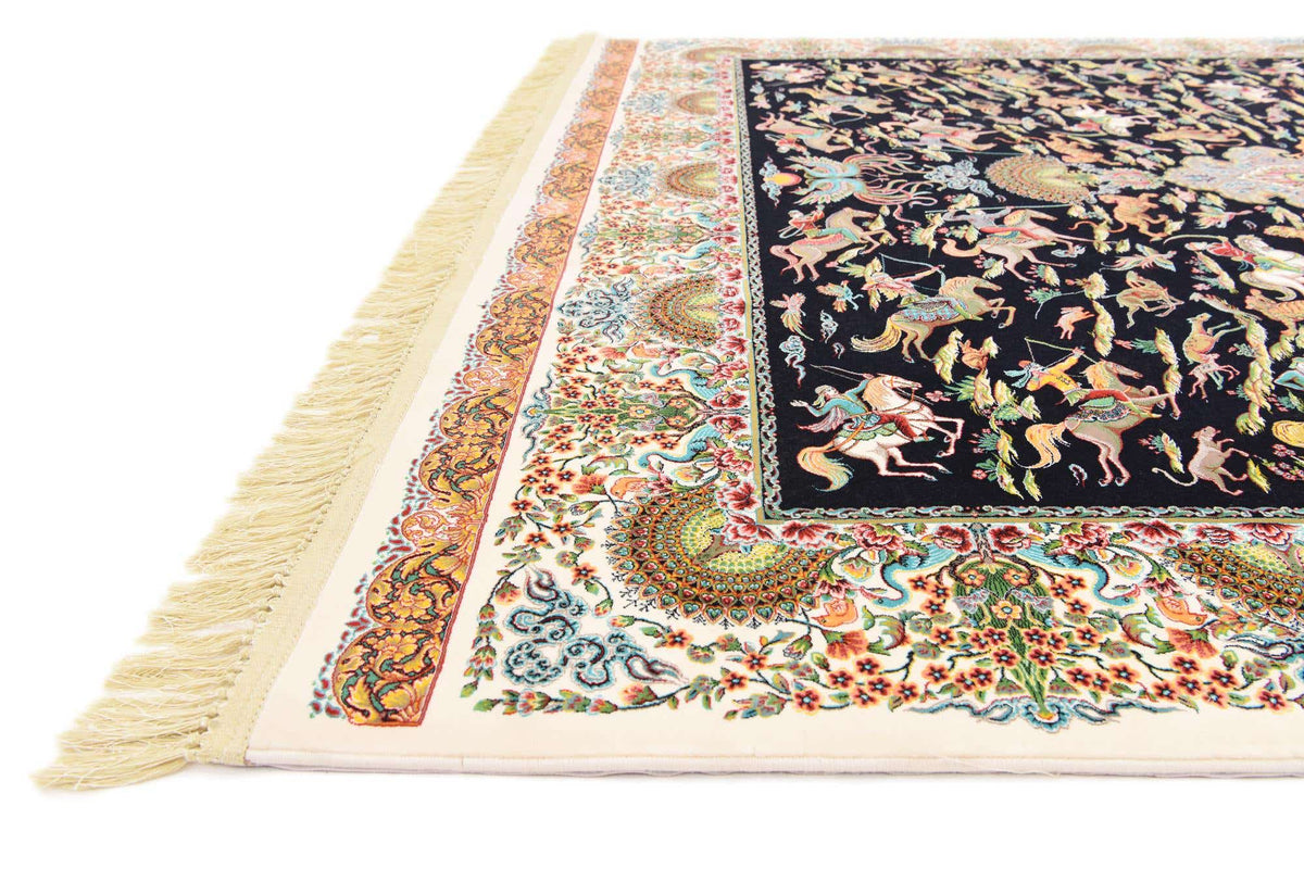 Rechteck Teppich Dynasty in Schwarz von Hadorn™ - Lifestyle Image