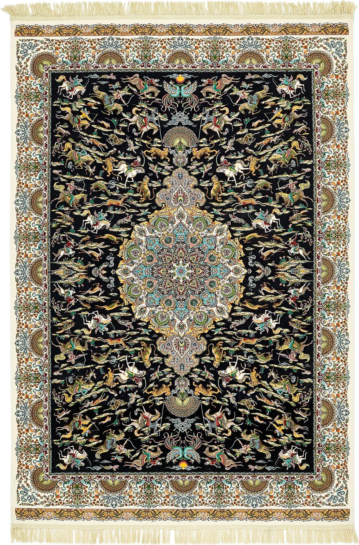 Rechteck Teppich Dynasty in Schwarz von Hadorn™ - Lifestyle Image