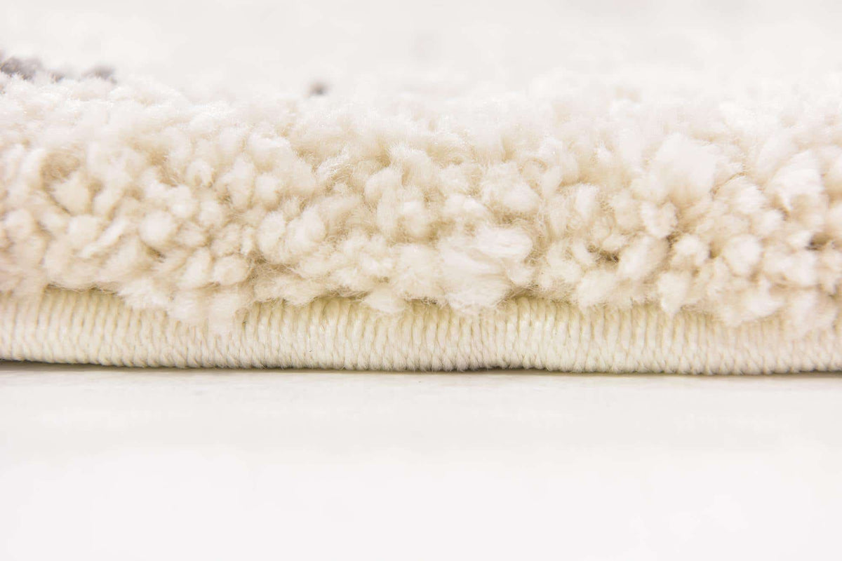 Rund Hochflorteppich Marrakesh Shag in Beige von Hadorn™ - Lifestyle Image