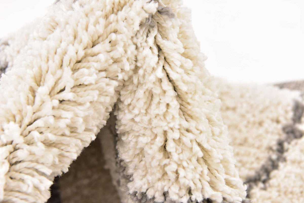 Rund Hochflorteppich Marrakesh Shag in Beige von Hadorn™ - Lifestyle Image