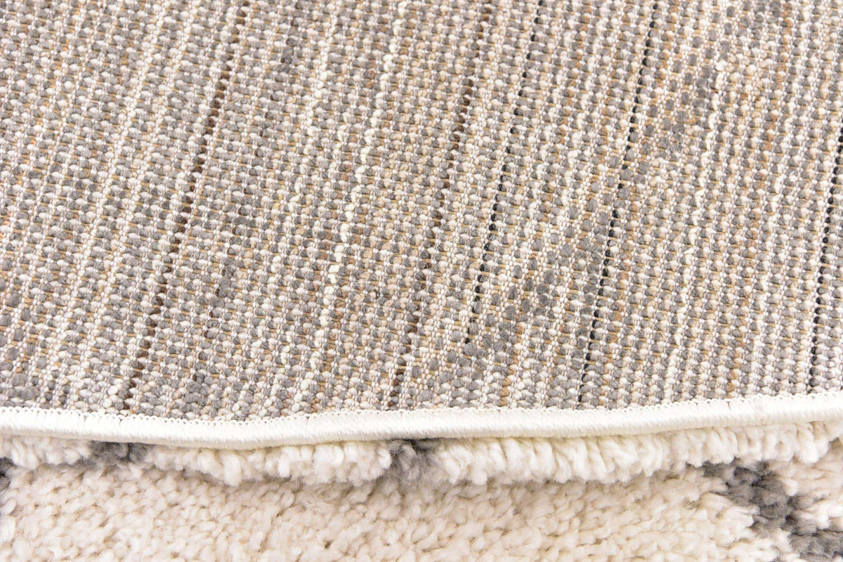 Rund Hochflorteppich Marrakesh Shag in Beige von Hadorn™ - Lifestyle Image