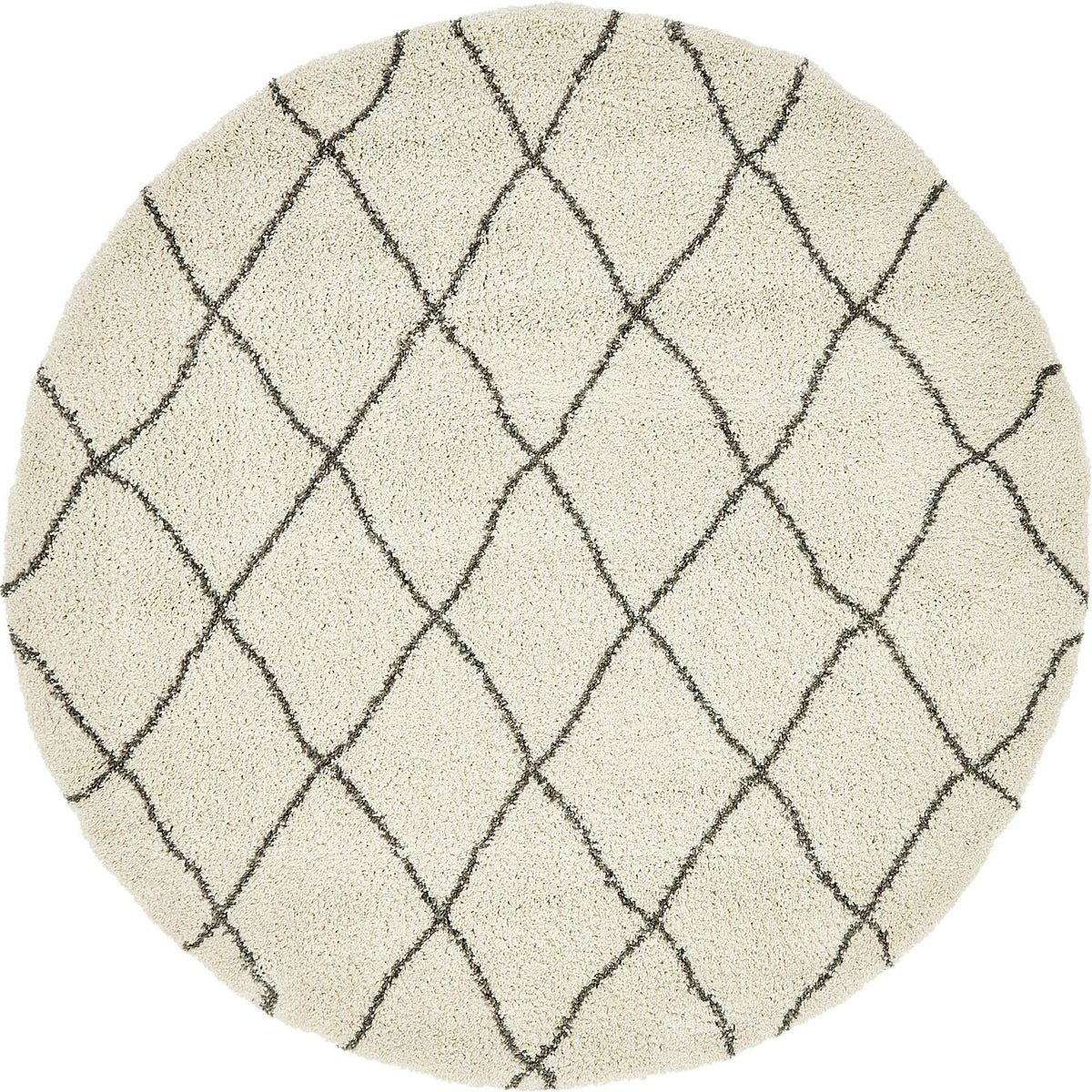 Rund Hochflorteppich Marrakesh Shag in Beige von Hadorn™ - Lifestyle Image