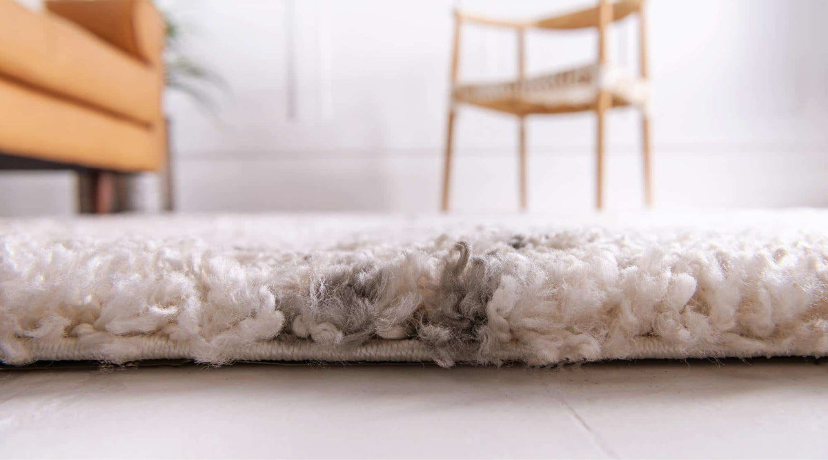 Quadratisch Hochflorteppich Marrakesh Shag in Beige von Hadorn™ - Lifestyle Image